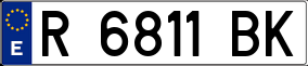 Trailer License Plate